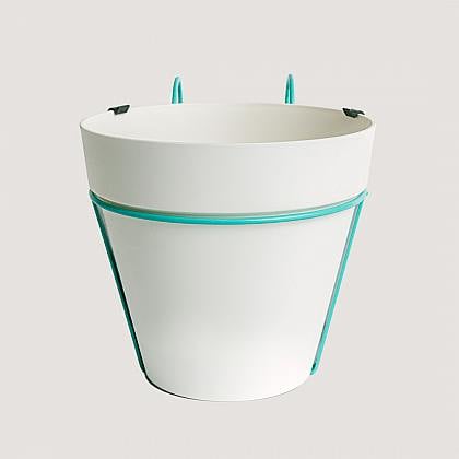 Macetero colgante blanco - L/20cm thumbnail 0